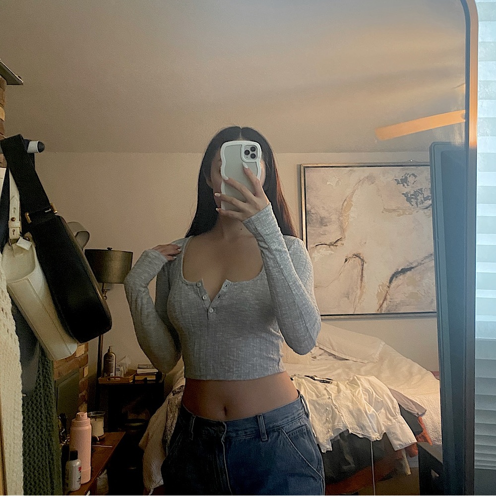 Out From Under Long Sleeve Henley Top